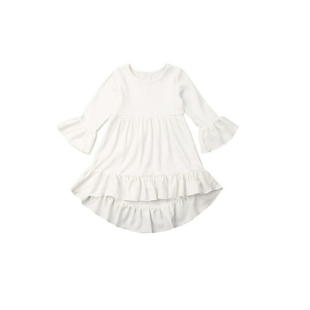 

luethbiezx Baby Girl Princess Swallowtail Dress Kid Wedding Birthday Dress