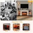 thumbnail image 5 of 80" LED Electric Fireplace with Mantel, Fireplace TV Stand for 90 Inch TV, Modern Entertainment Center with 30" Insert for Living Room, 5 of 8