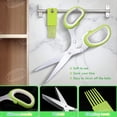 thumbnail image 3 of Juego de tijeras para hierbas VIBIRIT de acero inoxidable de 5 hojas para cocina, 3 of 7