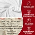 thumbnail image 2 of Anniversary Couple Gifts For Him, Her - Birthday, Christmas, Valentine Gifts For Women, Men, Husband, Wife, Anniversary Wedding Gift, Long Distance Gift For Couple - Fleece Throw Blankets 50x60 In, 2 of 6