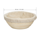 thumbnail image 4 of Cesta de fermentación Banneton de 8 pulgadas de Novobey con forro de tela, cuenco redondo para hornear pan Brotform, cesta de ratán hecha a mano para levar masa, accesorios de panadería para el hogar, 4 of 5