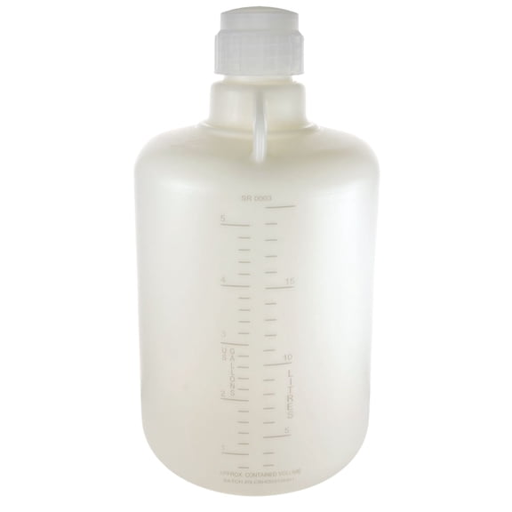 Eisco - 20L HDPE Carboy, Silicone-Lined Polypropylene Cap, Leakproof Tested, Non-Sterile, -100 to 120°C Temperature Range, FDA Compliant, Laboratory and Scientific Liquid Storage Container