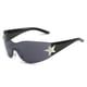 thumbnail image 3 of Gafas de sol personalizadas integradas con estrella de cinco puntas sin marco retro europeas y americanas de moda, 3 of 5