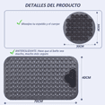 thumbnail image 2 of 2pcs Tapete Baño  Belug Antideslizante con ventosa gris, 2 of 5
