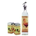 thumbnail image 4 of Grant Howard 4 Ounce Square Glass Rooster Salt and Pepper Shaker Set (2 Pack), 4 of 9