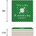 thumbnail image 3 of FMSHPON Happy St. Patrick's Day Clover Set of 6 Coaster for Drinks, Absorbent Ceramic Stone Coasters Cup Mat with Cork Base for Home Kitchen Room Coffee Table Bar Decor, 3 of 4