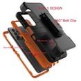 thumbnail image 3 of For Samsung Galaxy A23 5G 2022 6.6" Case, Heavy Duty Rugged Defender Case with [Belt Clip Holster] [Built in Screen Protecotr], Shockproof Full Body Protection Kickstand Cover, Orange, 3 of 8