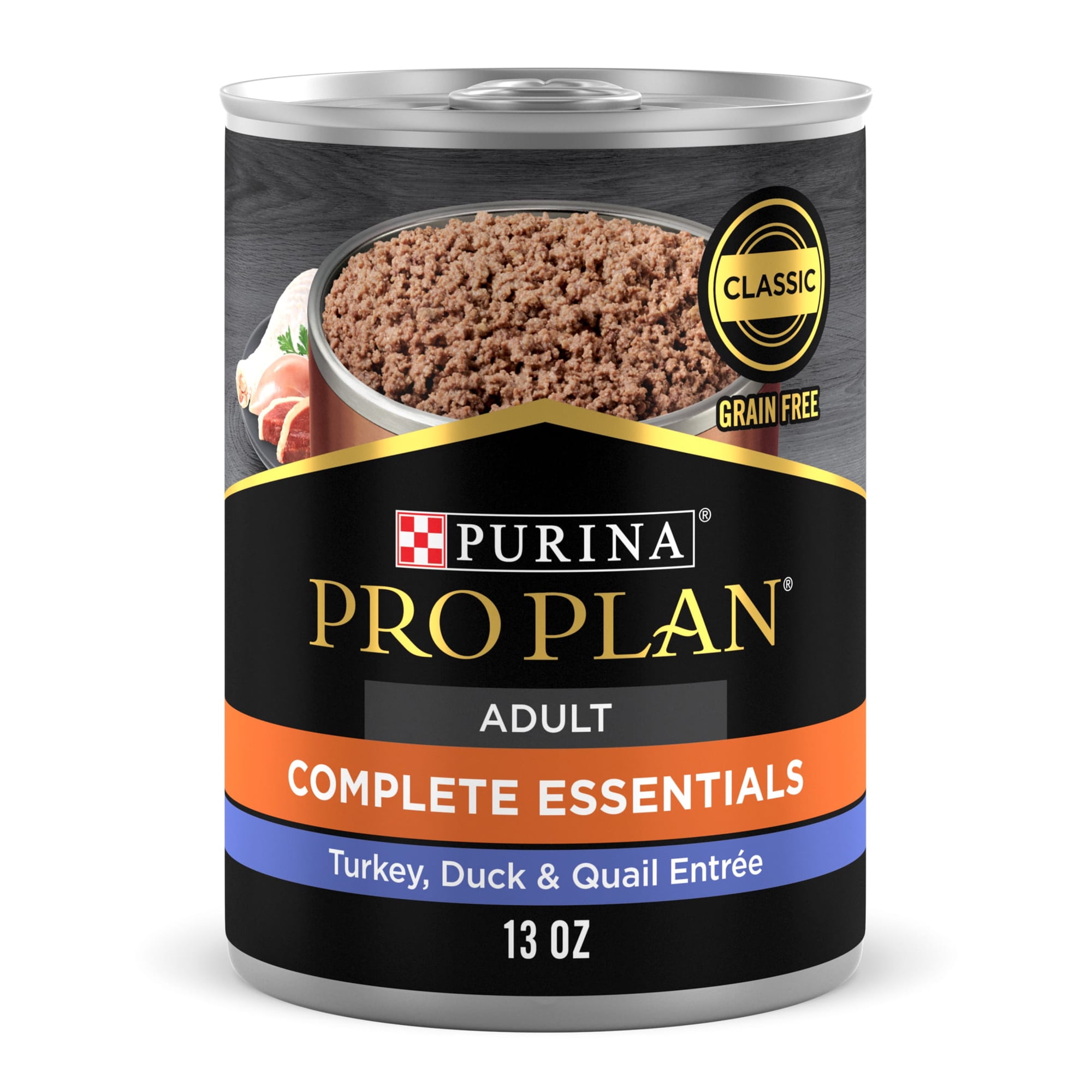 Purina Pro Plan Complete Essentials for Adult Dogs, Grain-Free, 13 oz Cans (12 Pack)