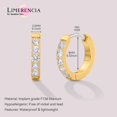 thumbnail image 6 of Small Hoop Earring for Men Women Hypoallergenic Huggie Hoop Earrings Titanium Earrings for Men, Small Cubic Zirconia Cuff Earrings Mini Piercing Jewelry for Women Sensitive Ears, 6 of 9