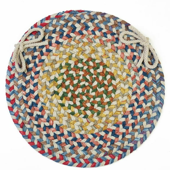 Rhody Rug Country Jewel Champagne 15" Chair Pad