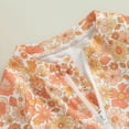 thumbnail image 6 of Bagilaanoe Toddler Baby Girl One-Piece Swimsuit Flower Print Long Sleeve Zipper Rashguard Swimwear + Swimming Cap 6M 9M 12M 18M 24M 3T Kids Ruffle Bathing Suit, 6 of 8