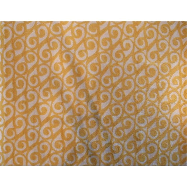POP Accents PA0068D Tapis d'Espace Yang Jaune - 5 Pi x 7 Pi