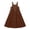 Brown#women's casual dresses petite, variant on Overall Dress for Women Loose Maxi Length Button Down Jumper Dresses Summer Sleeveless Beach Vacation Dress with Pockets Navy,L