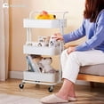 thumbnail image 5 of Carrito Organizador Bluelander de Metal, Blanco, 5 of 5
