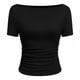thumbnail image 1 of Tops Casuales sin Mangas para Mujeres Camiseta de Moda Blusa Elasticidad Suelta Cuello Redondo Tops de Color Sólido para Mujeres, 1 of 5