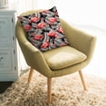 thumbnail image 2 of Throw Pillow Covers 18x18 Inch, Red Flamingo Decorative Pillow Cases for Couch Sofa Bed, Summer Tropical Plants Leaves Botanical Black Cotton Linen Square Home Decor Pillowcases with Hidden Zipper, 2 of 7
