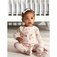 thumbnail image 2 of Gerber Baby & Toddler Girls Snug Fit Footed Cotton Pajamas, 2-Pack, 2 of 9