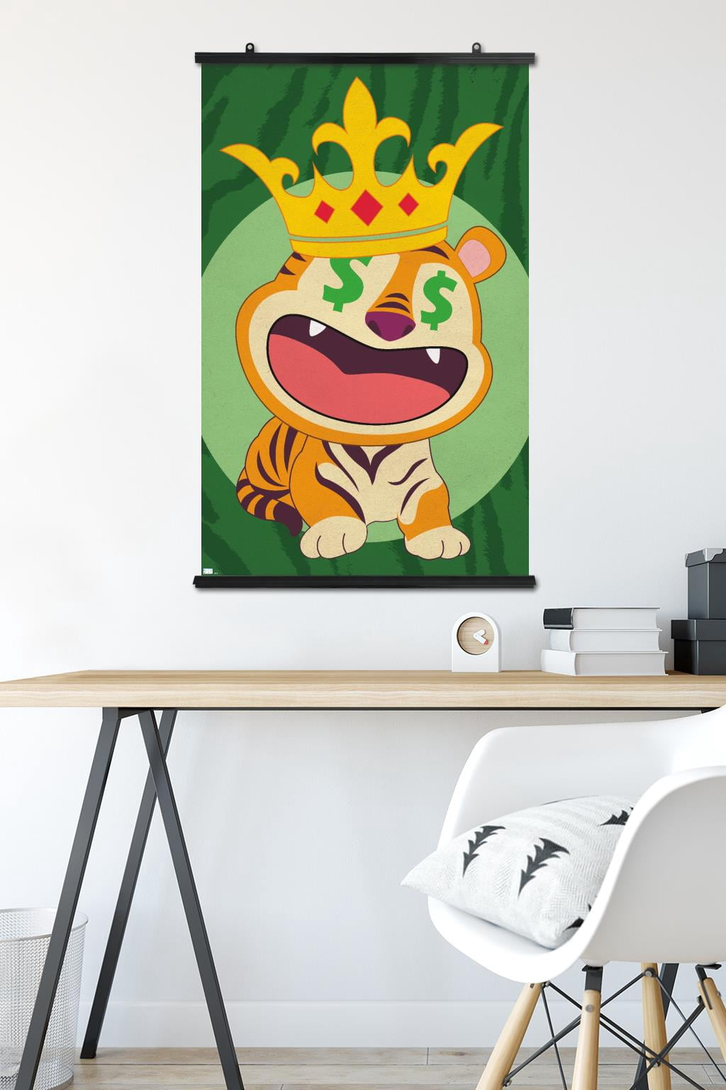 Tiger with Crown Wall Poster, 22.375" x 34"