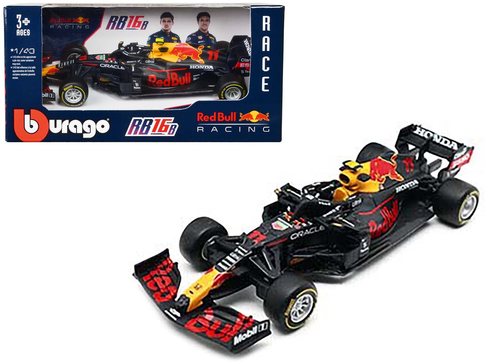 Bburago 1/43 Diecast Model Car - 2021 Honda RB16B Max