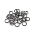 thumbnail image 1 of 500 juntas tóricas de varios tamaños, anillo abierto, anillo único, anillo de hierro, anillo de conexión, accesorios de joyería para bricolaje, 4 x 0,7 mm de grosor (negro), 1 of 4
