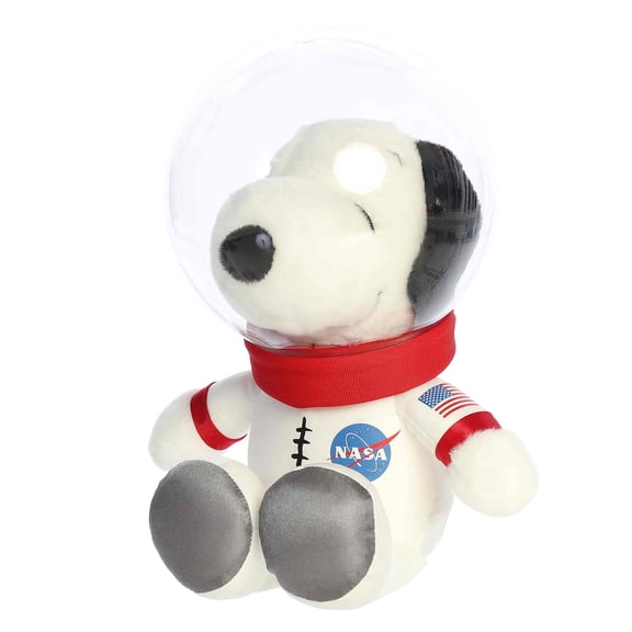 New Aurora - Peanuts Beagle Plush - 10" White Spacesuit Snoopy With Helmet