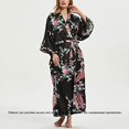 thumbnail image 2 of Femmes Kimono Long Robe de Paon Demoiselle d'Honneur Mariage Partie Robe de Robe Cadeau, 2 of 5