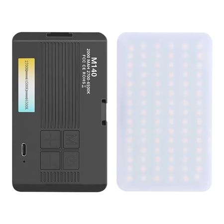 6.5W LED Video Light 2700-6500K Photography Fill Light 96 LEDs Portable Camera Lighting (Without Clip)