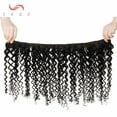 thumbnail image 4 of SEGO Brazilian Virgin Human Hair Bundles 100% Unprocessed Human Hair Deep Wave/Curly/Straight/Kinky Curly Hair Extensions Natural Black, 4 of 9