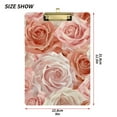 thumbnail image 3 of Roses Pink Acrylic Clipboards 12 x 9 Inch A4 Size with Low Profile Clip Hanging Clipboard for Classroom School Office, 3 of 8
