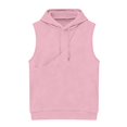 thumbnail image 4 of Stralyhd Pet Pouch Hoodie for Women Cozy Soft Kitten Puppy Holder Sweatshirts Fleece Warm Kangaroo Pouch Hoodie Sleeveless Small Animal Carrier Pullover with Pet Pocket Pink 2XL, 4 of 5