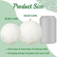 thumbnail image 2 of KUCASI 12PCS 3.15" Christmas Ball Ornaments Glitter Shatterproof Christmas Tree Ornaments Sequin Xmas Hanging Balls Decorations for Wedding Party Holiday, 2 of 8