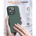 thumbnail image 2 of KOMI Designed for iPhone 16 Pro Max Case,Shockproof Liquid Silicone Protective Phone Case with Soft Anti-Scratch Microfiber Lining Ultra Slim Drop Protection Phone Cover 6.9 inch Military Green, 2 of 5