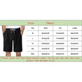 thumbnail image 2 of Sngxgn Men's Casual Fashion Slim Fit Pockets Flat Front Shorts(Blue,L), 2 of 3