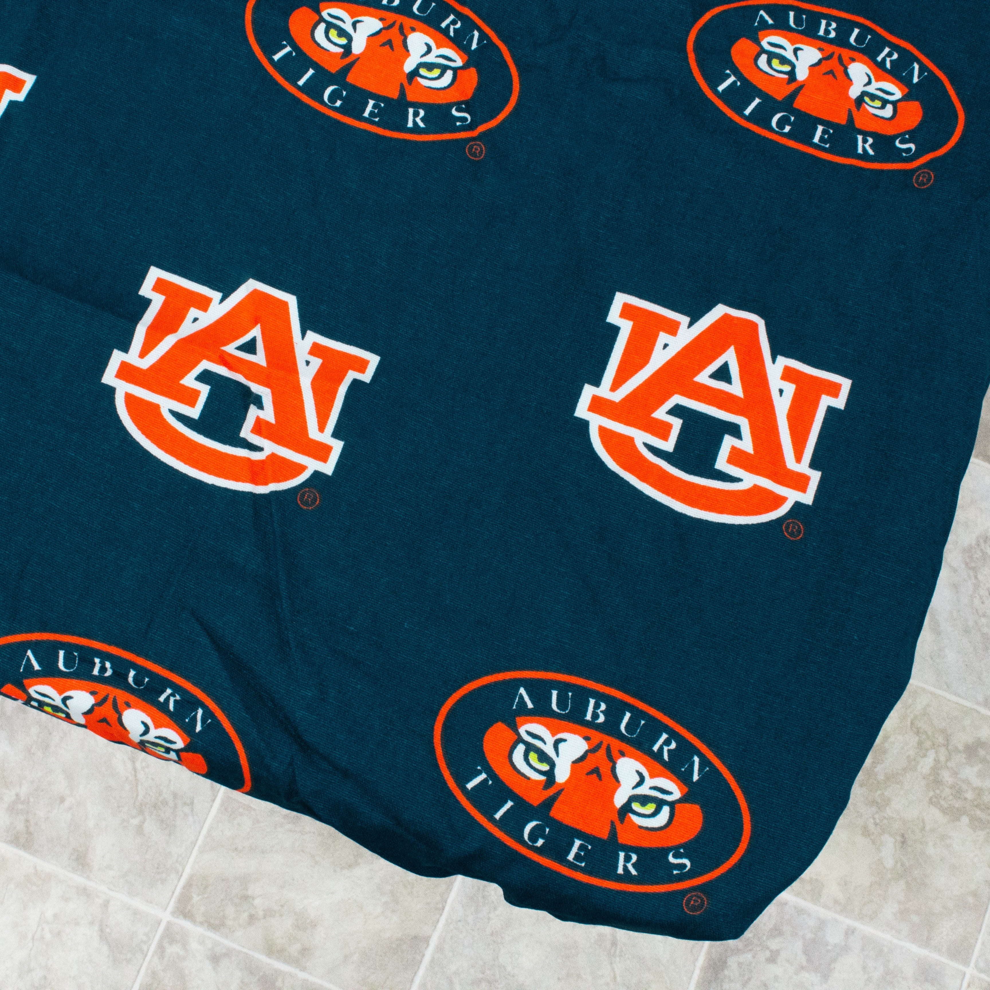 Auburn Tigers Tailgate Fitted Tablecloth, 33" x 33", Card Table 72" x 30", 6 ft table