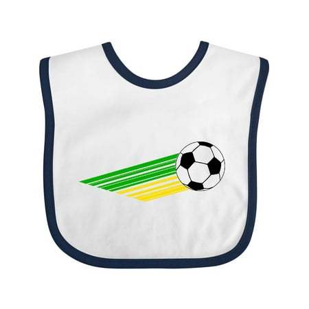 

Inktastic Green and Yellow Soccer Gift Baby Boy or Baby Girl Bib