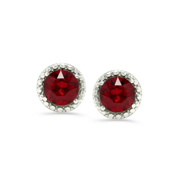 Swarovski garnet earrings best sale