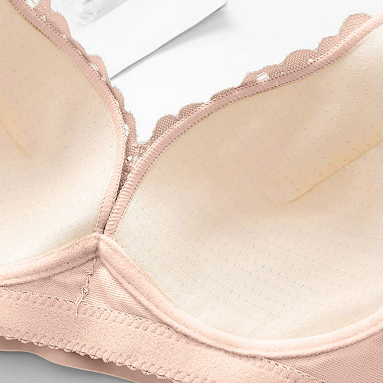 Summer Savings Clearance 2023! TAGOLD Plus Size Bra for Womens,Womens Solid  Lace Lingerie Bras Plus Size Underwear Bralette Bras Comfortable Bra 