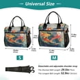 thumbnail image 4 of FORMRS Insulated Lunch Bag for Work School Unisex Large Capacity Cooler with Shoulder Strap, Green Goldfish, 4 of 6