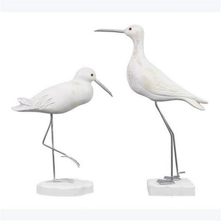 

Wood Seagull on Metal Leg Tabletop Decor 2 Assorted Color