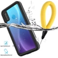 thumbnail image 1 of TORUBIA Waterproof Dustproof Case Cover For Huawei P30 Lite Waterproof Case 360 Degree Dots Pattern Protective Shell with Buoyancy Lanyard (Black), 1 of 9