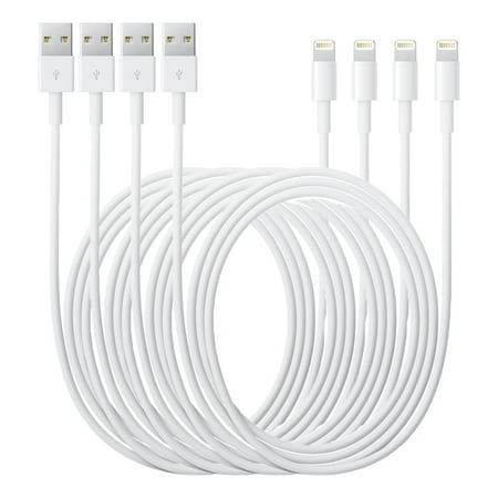 Usb Sync Cradle - Apple OEM Original Lightning USB Charge and Data Sync Cable MD818ZMA - 4 Pack