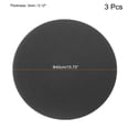 thumbnail image 2 of Uxcell 16" Round Plant Coasters Felt Pad Mat, Black 3 In1 Set, 2 of 5