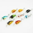 thumbnail image 3 of Visland （9 PCS）4.5cm Fishing Lures Hard Baits, 3D Eyes Minnow Fishing Lures Crankbait, Swimbait Fishing Tackle Lure Kit for Freshwater/Saltwater/Topwater, Bass, Trout, Walleye, Redfish, 3 of 7