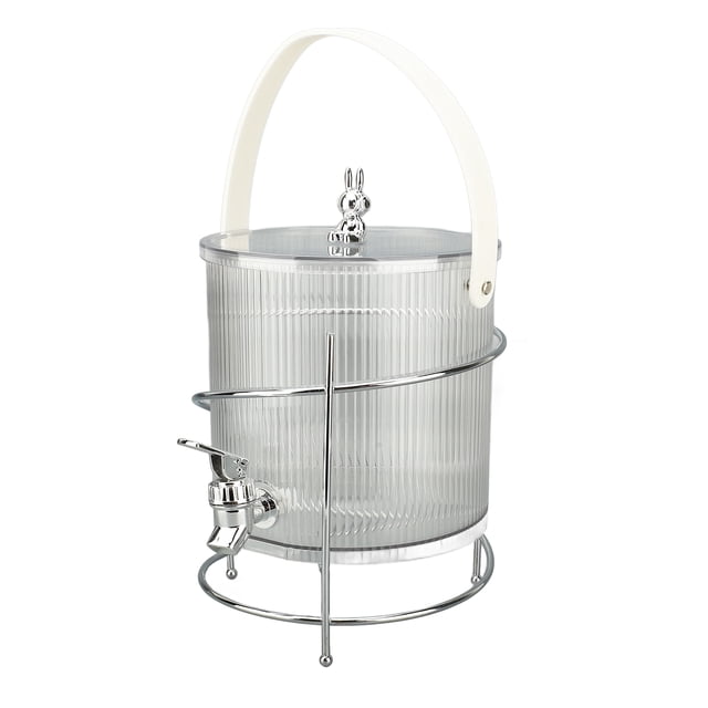 Dispensador De Bebidas, Dispensador De Bebidas Transparente Multiusos Fácil De Limpiar De Gran Capacidad Con Soporte Para Bodas
