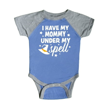 

Inktastic I Have My Mommy Under My Spell with Cute Witch Hat Gift Baby Boy or Baby Girl Bodysuit