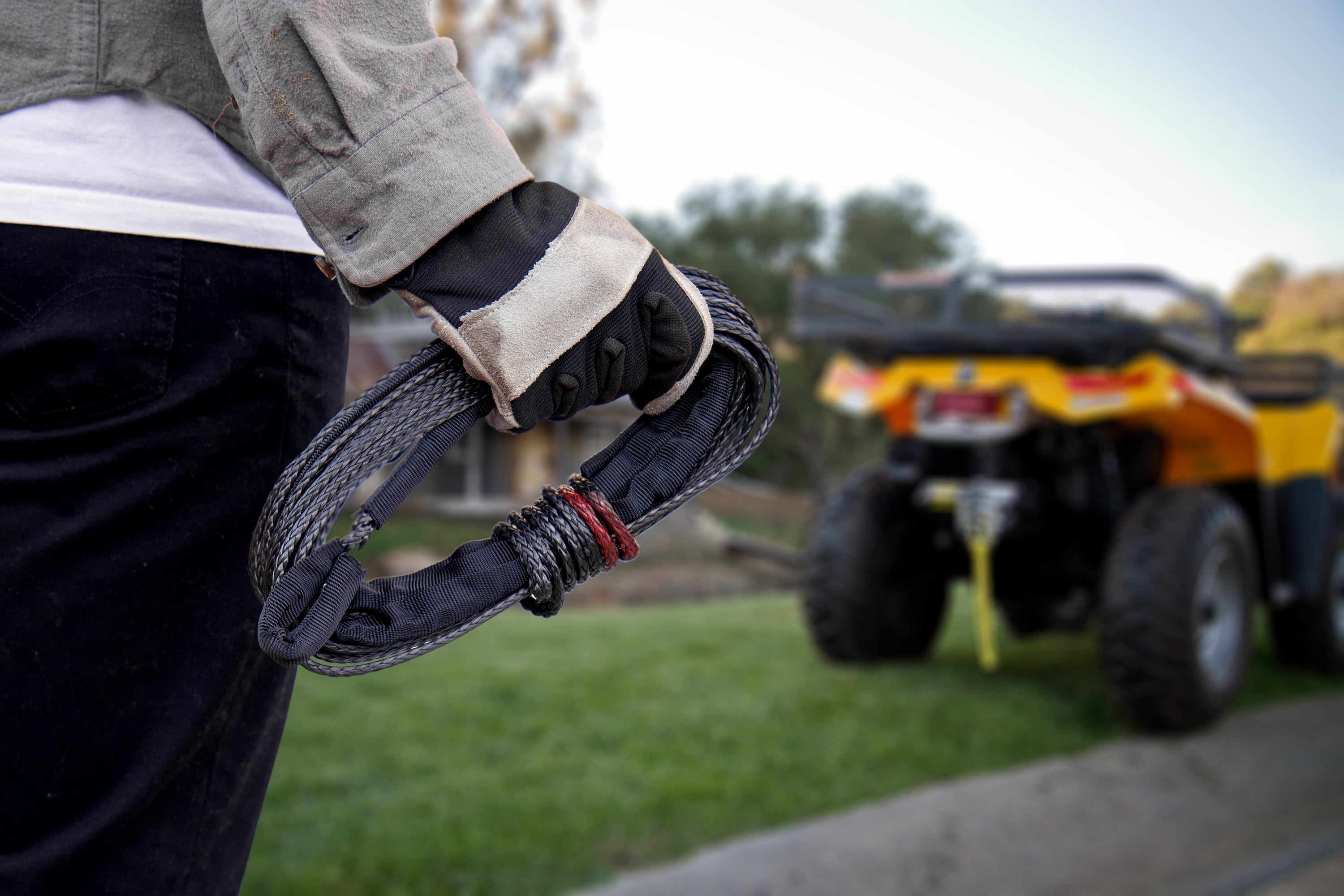 Champion 18038 46-Foot Gray Dyneema® Synthetic Winch Rope for 2000-3500-lb. ATV/UTV Winches