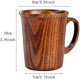 thumbnail image 3 of Nvzi Solid Jujube Mug Wooden Coffee Beer Mugs Wood Cup Handmade Tea Cup with Handle, 3 of 4