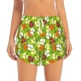 thumbnail image 2 of KLL St. Patrick's Day3 Pattern Shorts Women,Athletic Shorts High Waisted Running Shorts Pocket Sporty Short Gym Elastic Workout Shorts-Medium, 2 of 7