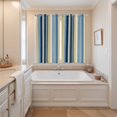 thumbnail image 3 of Curtains 63 Inch Length 2 Panels, Blue Yellow Striped Grommets Window Treatment Curtain, Farmhouse Stripes Vintage Thermal Curtains Drapes for Living Room/Bathroom, 3 of 9