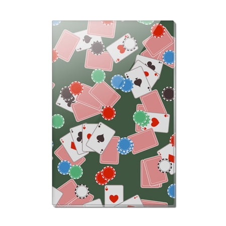 Poker Chips and Ace Cards Pattern Rectangle Acrylic Fridge Refrigerator Magnet price history on PriceWatchPro